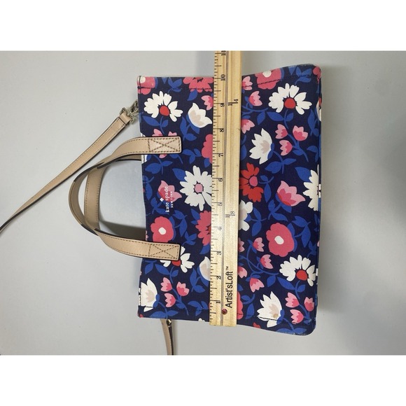 Kate Spade 25th Anniversary Sam Washington Square Small Floral Fabric Tote Purse - Picture 3 of 10